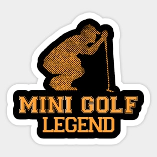 Mini Golf Legend Sticker